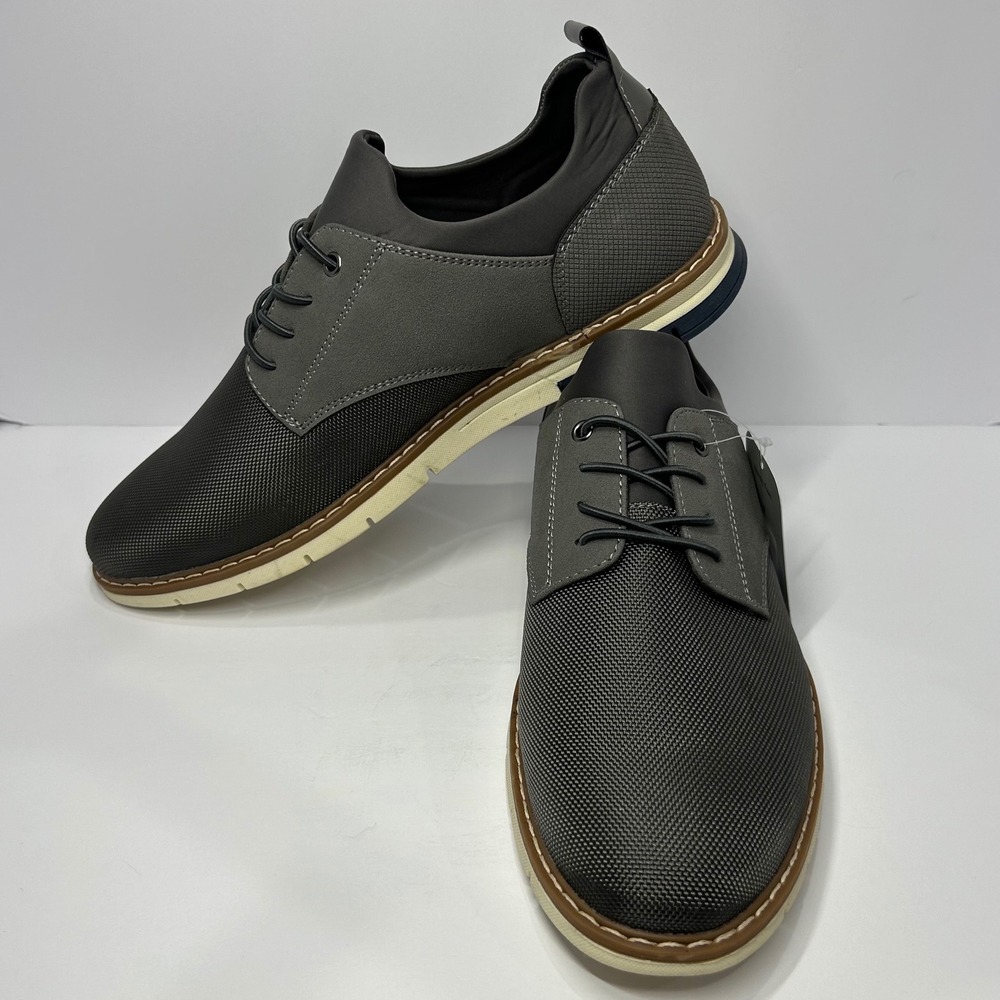 George Garyy Oxford Mens Grey Dress Shoes Memory Foam Size 8.5 New‎ Dress Shoes